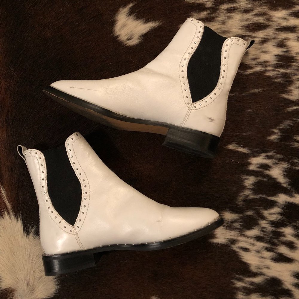 Rebecca Minkoff Studded White Boots